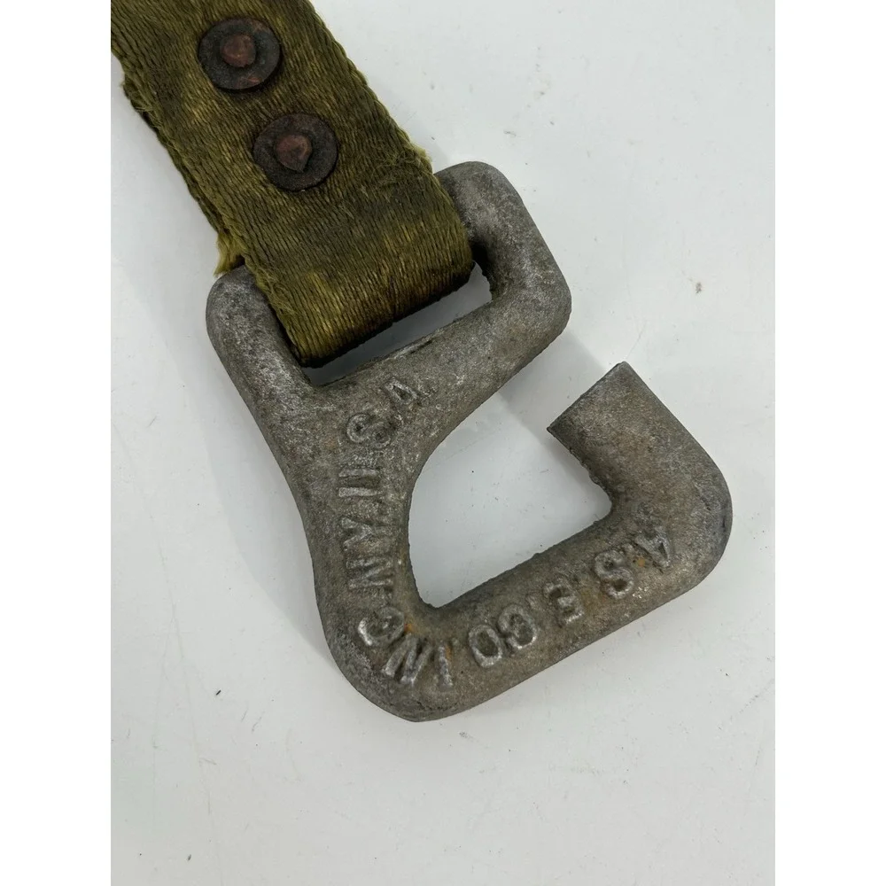 Vintage Firefighter Hose & Ladder Strap A.S E. Inc. NY USA